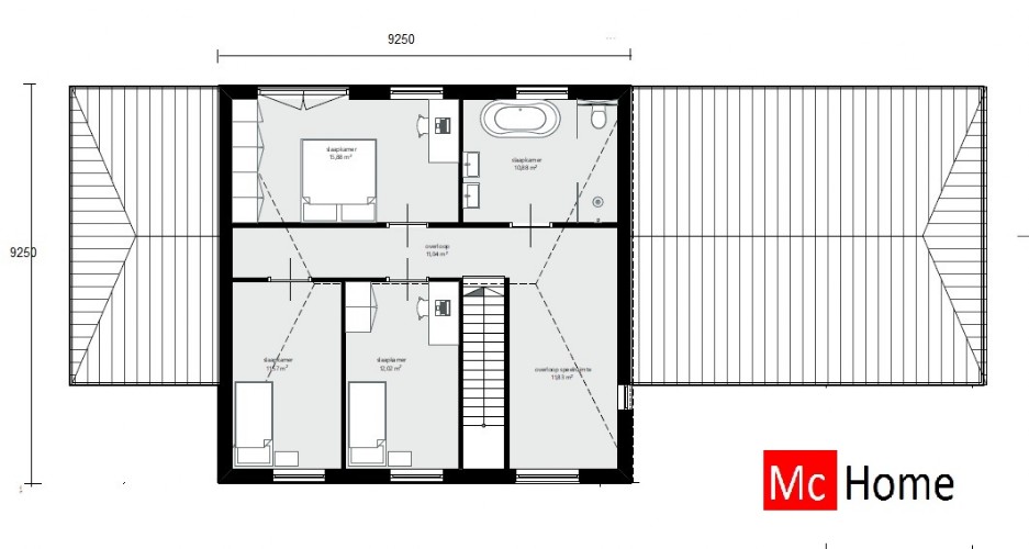 www.atlanta-mbs.com klassieke vrijstaande villa met inpandige garage in modern staalframebouwsysteem LH23