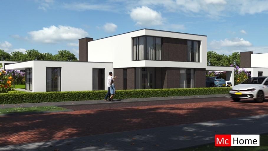 Moderne kubistische villa ontwerp M399