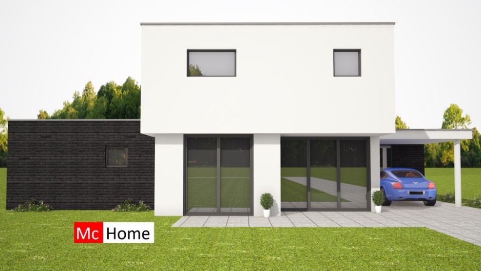 Mc-Home ontwerp M301 levensloopbestendige bungalow met gastenverdieping staalframebouw