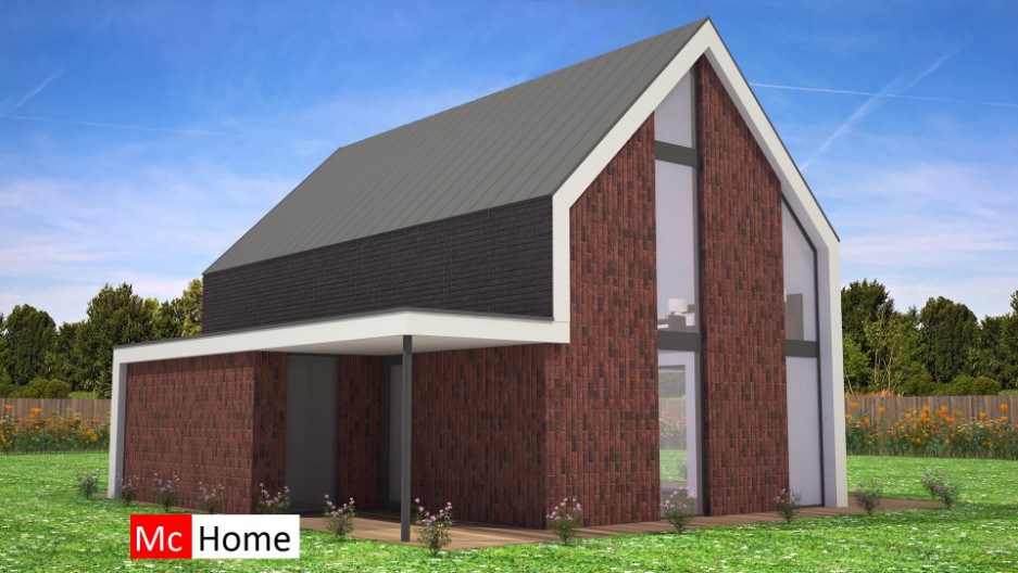 Mc-Home schuurwoning K108 energieneutraal bouwen met staalframe