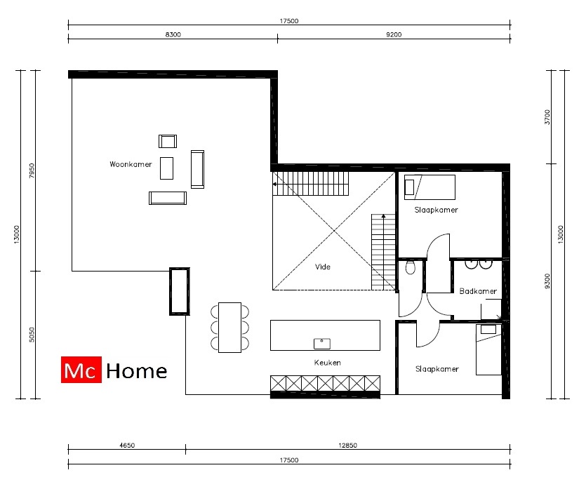 Mc-Home.nl Architectuur Energieneutrale Moderne kubistische villawoning met balkons terrassen M14