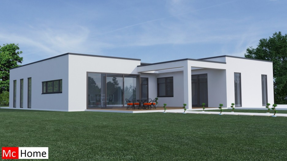 Mc-Home.nl B1 levensloopbestendige gelijkvloerse energieneutrale bungalow ontwerpen en bouwen in staalframebouw