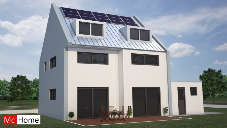 Mc-Home.nl K45 moderne energieneutrale woning instaalframebouw of houtskelet Mc-Home.nl K45 moderne energieneutrale woning instaalframebouw of houtskelet