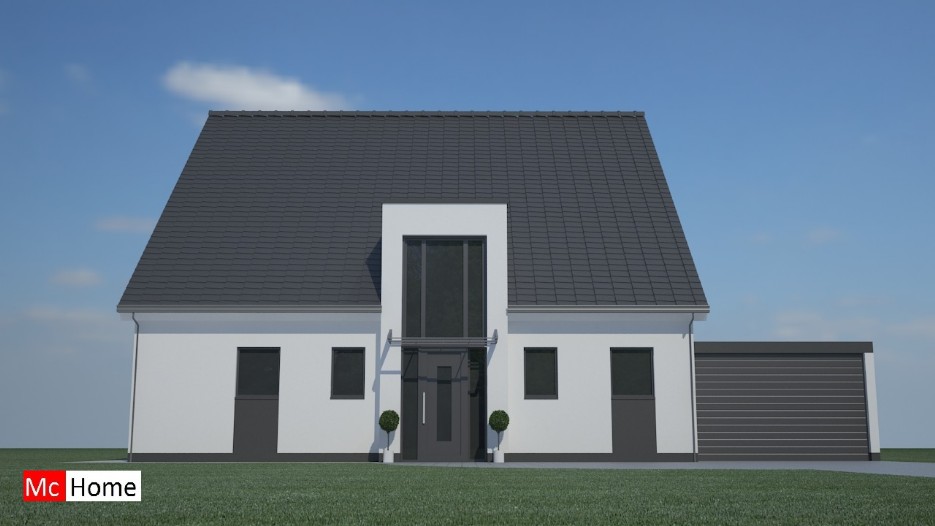 Mc-Home.nl K6 Moderne woning met kap bouwen aardbevingsbestendig staalframebouw energieneutraal passief 