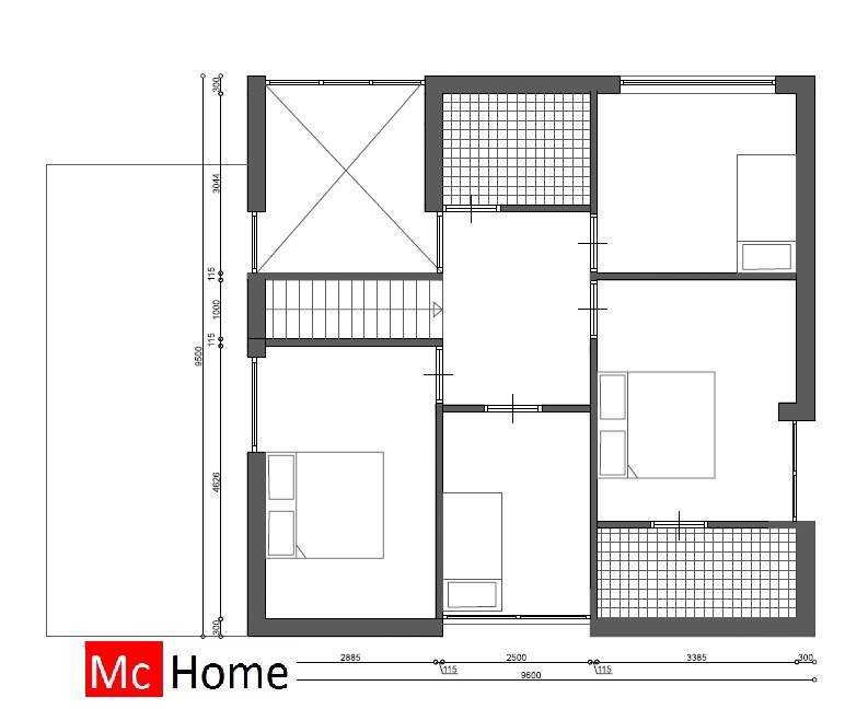 Mc-Home.nl M108 moderne kubustische woning met veel glas vide en serre energieneutraal bouwen met modern bouwsysteem Mc-Home.nl M108 moderne kubustische woning met veel glas vide en serre energieneutraal bouwen met modern bouwsysteem