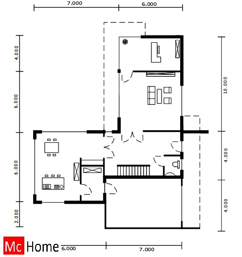 Mc-Home.nl M18 moderne kubistische eigentijdse villa met veel ramen en glas staalframebouw