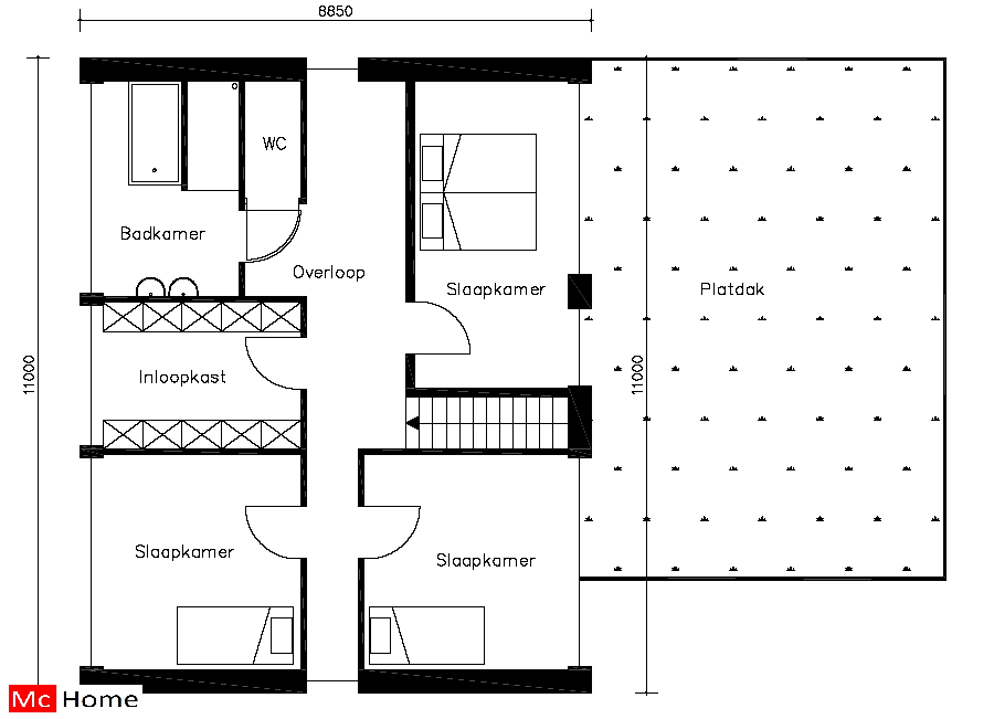 McHome M3 moderne woning met praktijkruimte McHome M3 moderne woning met praktijkruimte