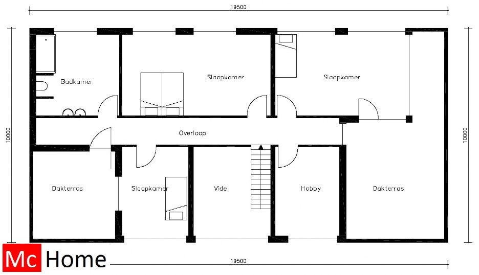 Mc-Home.nl M43 moderne villa bouwen passief energieneutraal staalframebouw aardbevingbestendig