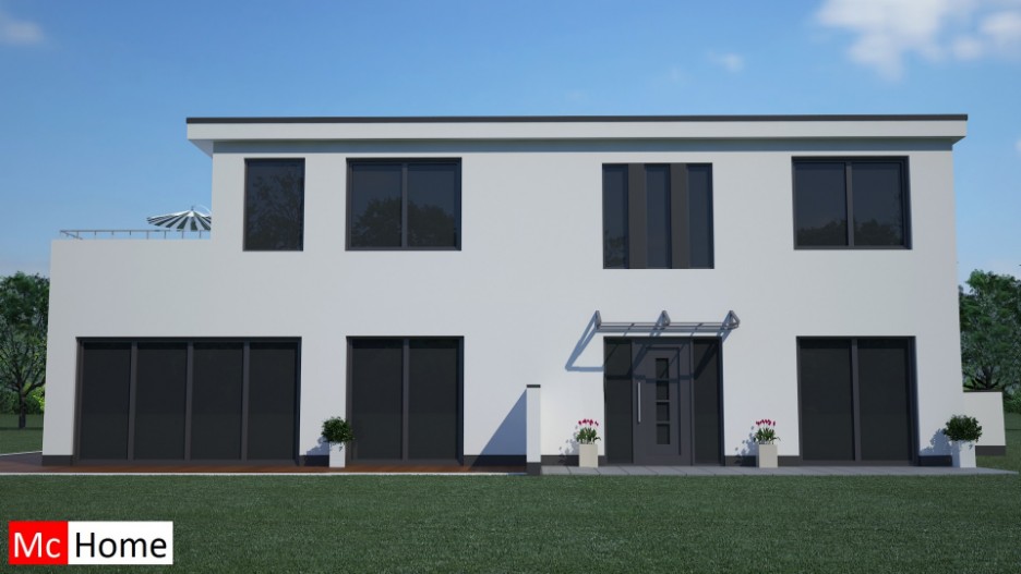 Mc-Home.nl M44 moderne villa bouwen passief energieneutraal staalframebouw aardbevingbestendig