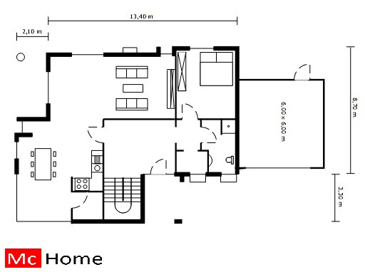 Mc-Home.nl M7 moderne passief gebouwde villawoning aardbevingbestendig energieneutraal in staalframebouw