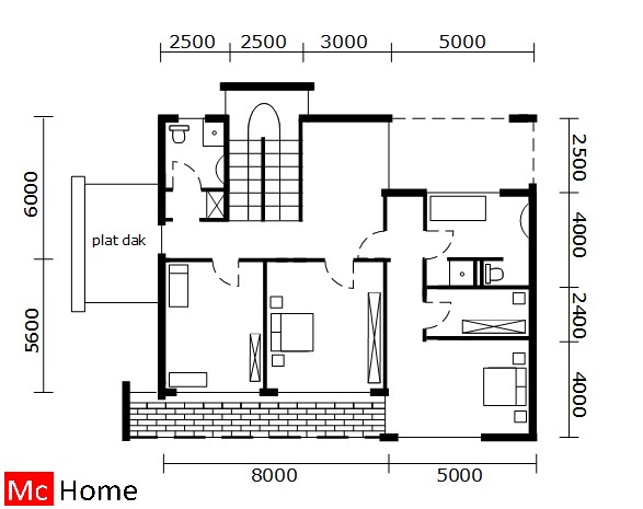 Mc-Home.nl M8v1 moderne kubistische aardbevingbestendige villa met garages passiefbouwwijze in staalframebouw