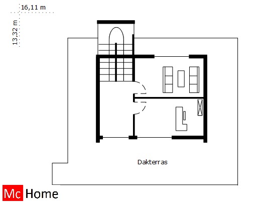 Mc-Home.nl M8v1 moderne kubistische aardbevingbestendige villa met garages passiefbouwwijze in staalframebouw
