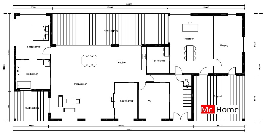 mc-home.nl M80 grote moderne villa energieneutraal bouwen in staalframebouw houtskelet of traditionee