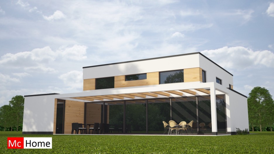 Mc-Home.nl M91 duurzame energieneutrale woning moderne bouwwijze en bouwstijl staalframebouw 