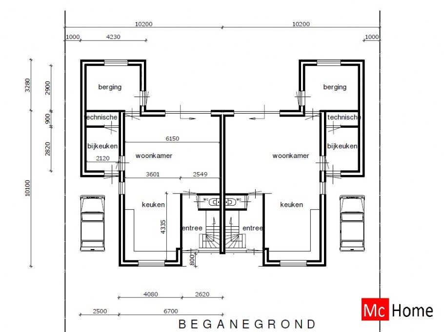 Mc-Home.nl TK 46 2 onder 1 kap geschakelde woning levensloopbestendig
