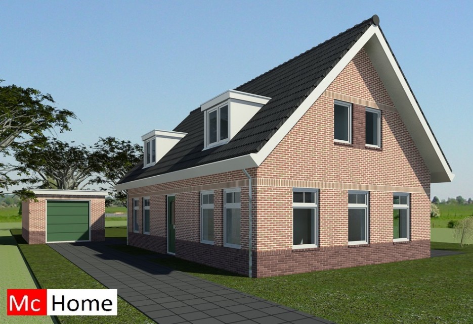 Mc-Home.nl k8 duurzame energieneutrale woning met zadeldak in moderne bouwwijze