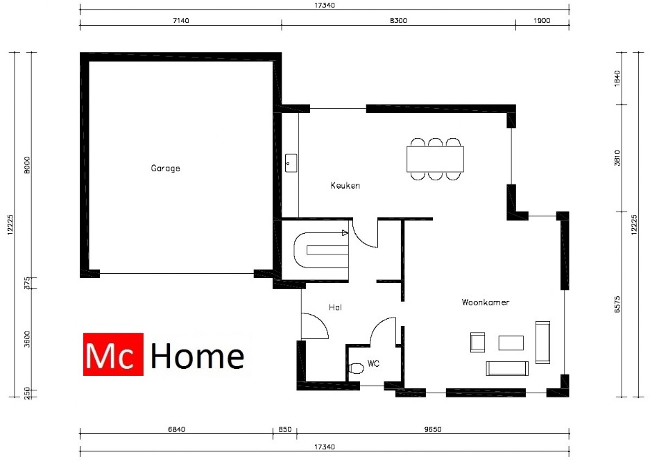 Mc-Home.nl M5 moderne kubistische energieneutrale woning