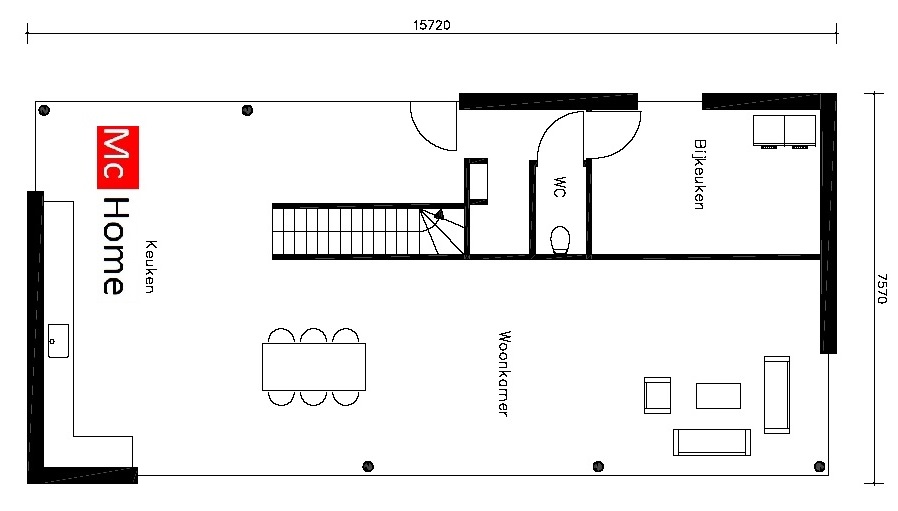 Mc-Home.nl M22 moderne kubistische woning aardbevingbestendig en passief gebouwd in staalframebouw