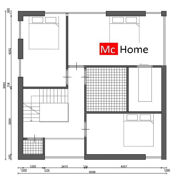 Mc-Home.nl mooie ontwerpen Moderne kubistische kubuswoning of villa en bouwen in modern prefab bouwsysteem tegen betaalbare prijzen M138