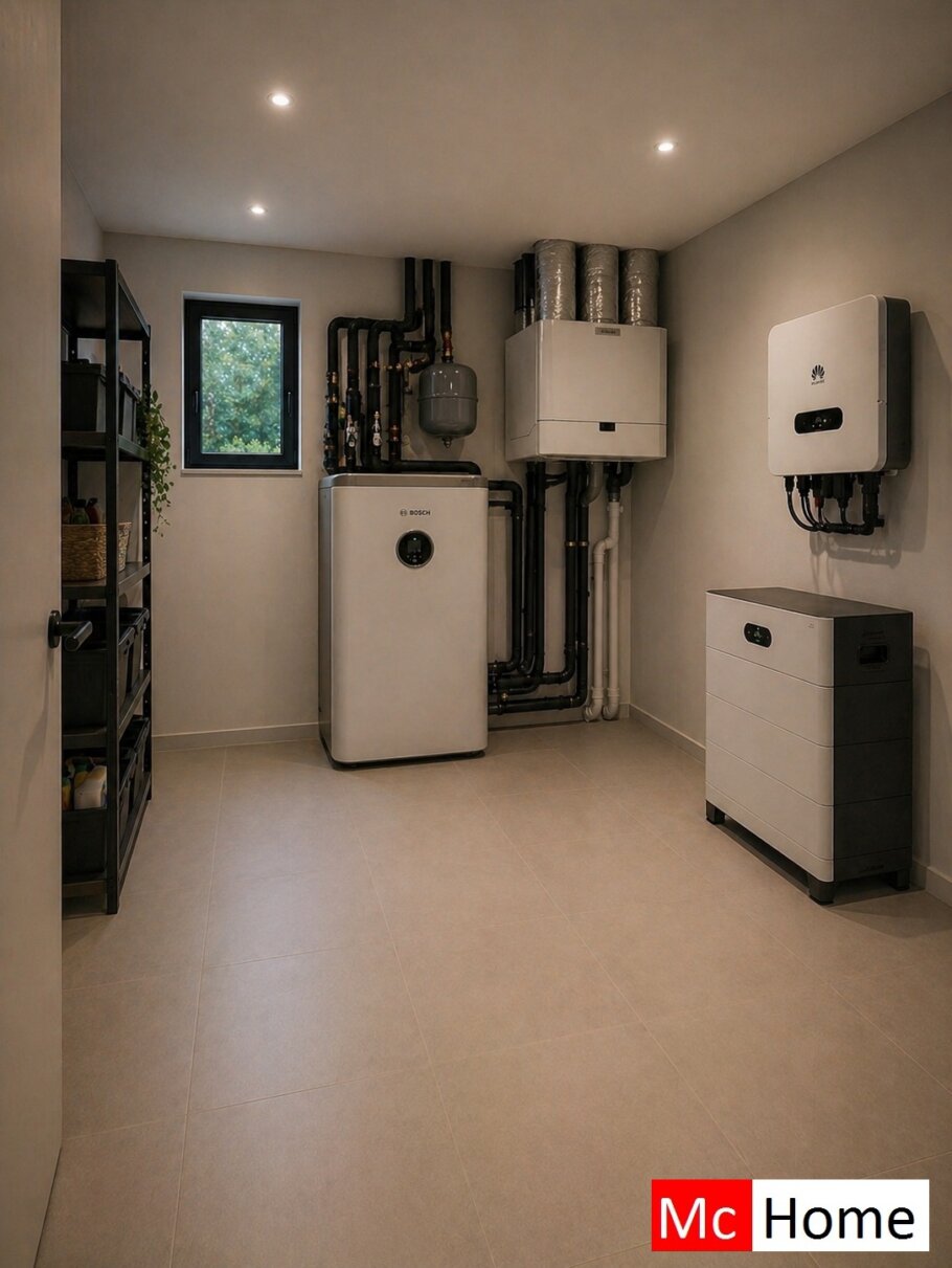 Onderhoudsarme gelijkvloerse bungalow met licht hellend dak en moderne houten gevelbekleding