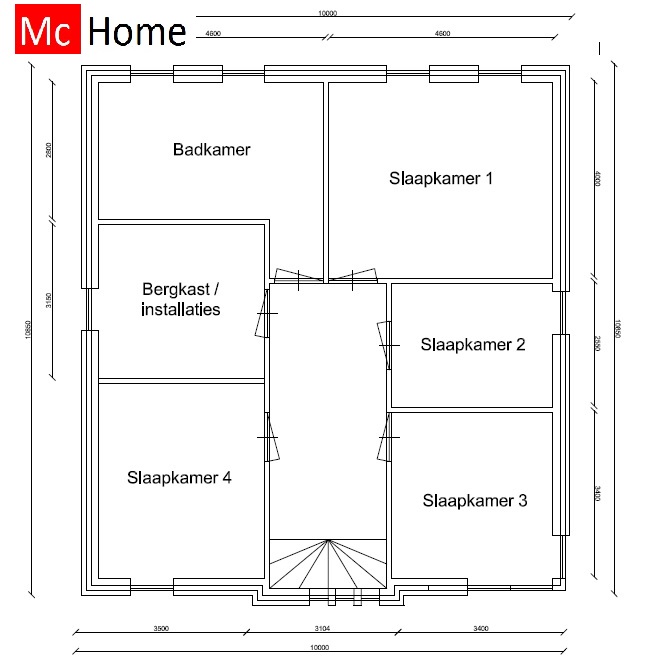 Mc-Home.nl villawoning inspiratie Frank Lloyd Wright onderhoudsvrij  energieneutraal M258