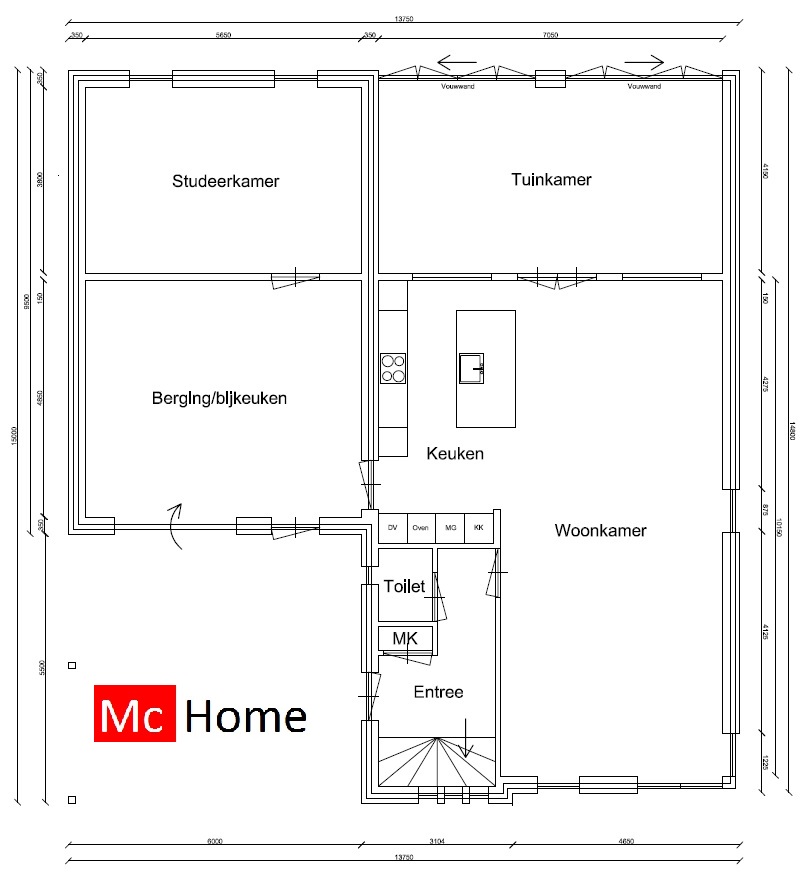 Mc-Home.nl villawoning inspiratie Frank Lloyd Wright onderhoudsvrij  energieneutraal M258