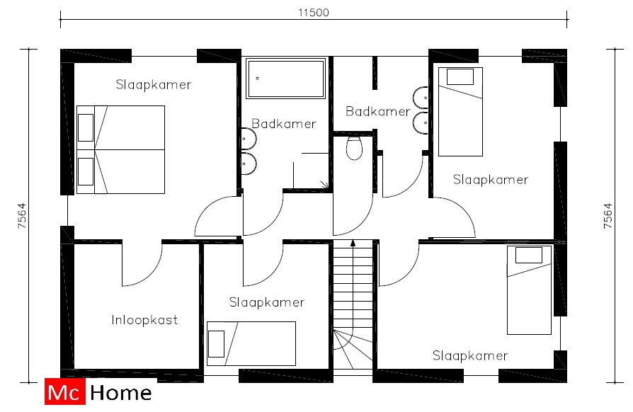 Mc-home.nl M24 moderne villa bouwen passieve bouw aardbevingbestendig staalframebouw