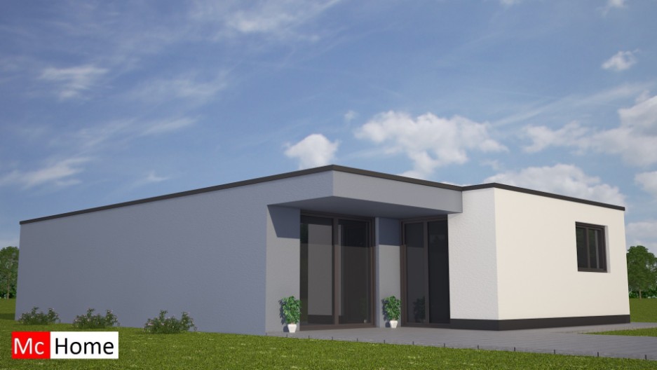 Mc-home.nl B83 ontwerp nieuwe gelijkvloerse bungalow energieneutraal levensloopbestendig in staalframebouw