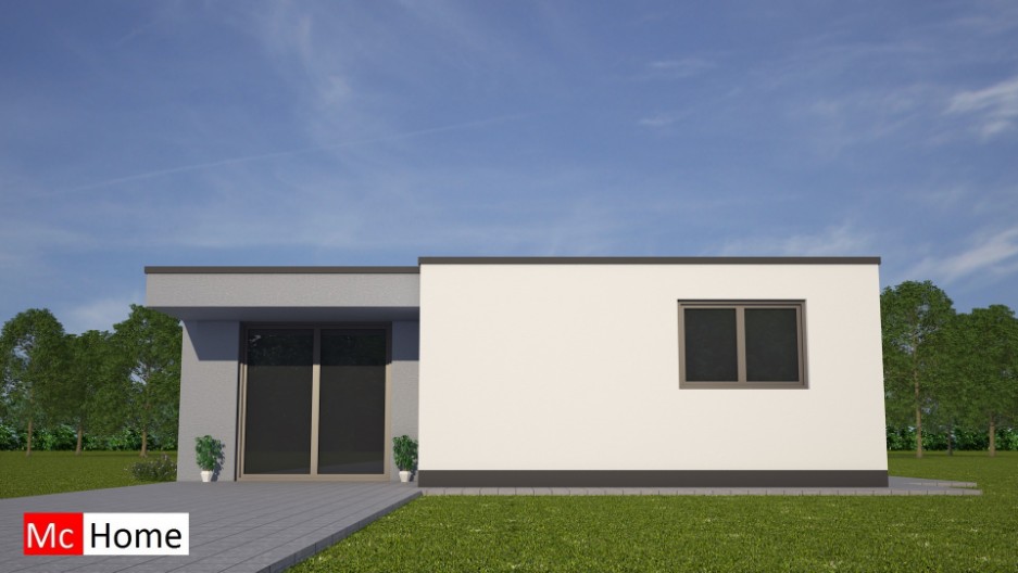 Mc-home.nl B83 ontwerp nieuwe gelijkvloerse bungalow energieneutraal levensloopbestendig in staalframebouw