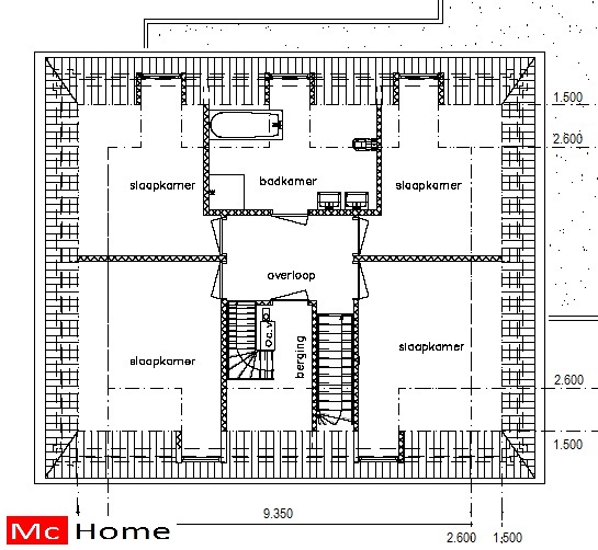 Mc-home.nl HN33 klassieke notariswoning ontwerpen en bouwen energieneutraal met modern bouwstysteem staalframebouw of houtskelet