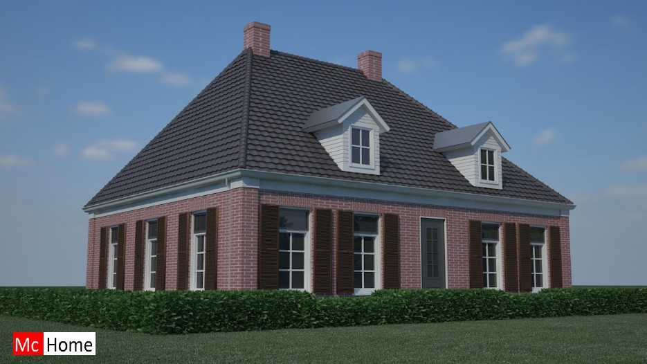 Mc-home.nl HN33 klassieke notariswoning ontwerpen en bouwen energieneutraal met modern bouwstysteem staalframebouw of houtskelet