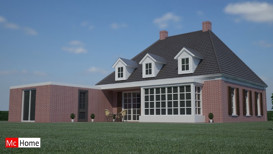 Mc-home.nl HN33 klassieke notariswoning ontwerpen en bouwen energieneutraal met modern bouwstysteem staalframebouw of houtskelet