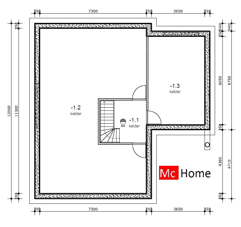 Mc-home.nl K30 woning met zadeldak en zijvleugel moderne duurzame energieneutrale bouwwijze