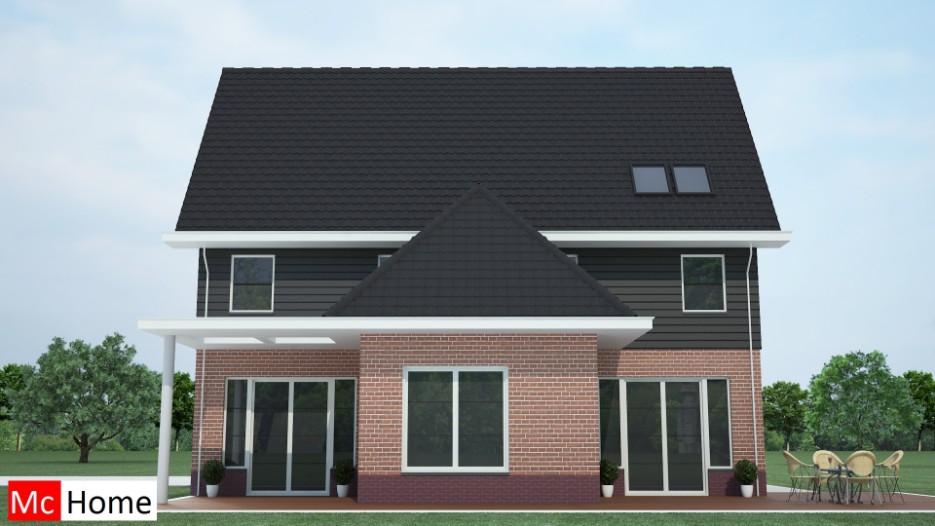 Mc-home.nl K31 duurzame energieneutrale woning met kap staalframebouw eigentijds ontwerp