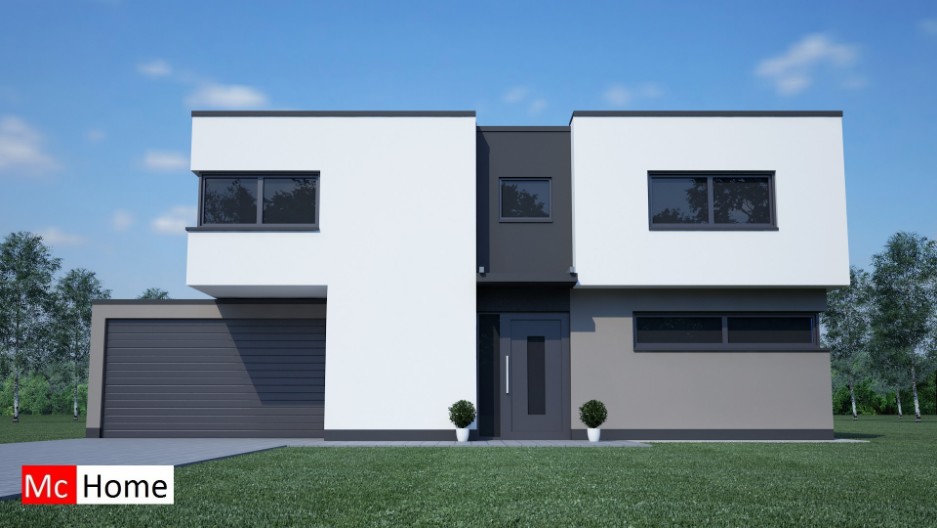 Mc-home.nl M11 moderne energieneutrale villa bouwen in duurzame aardbevingsveilige moderne prefab staalframe bouwwijze