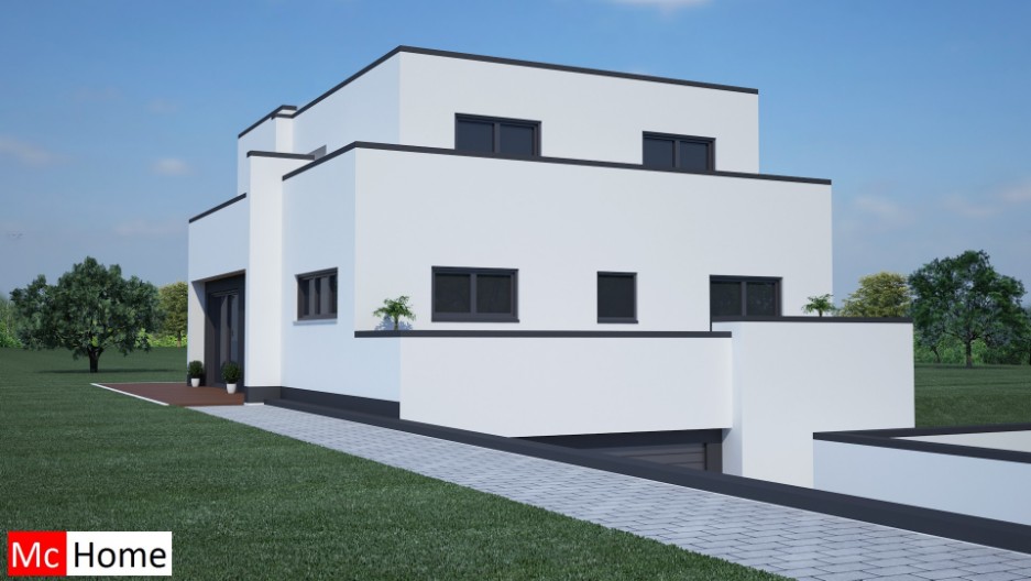 Mc-home.nl M15 moderne kubistische villa met garage in kelde Mc-home.nl M15 moderne kubistische villa met garage in kelde