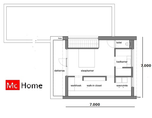 MC-HOME.NL M87 betaalbare moderne energiearme aardbevingbestendige woning met garage in staalframebouw 