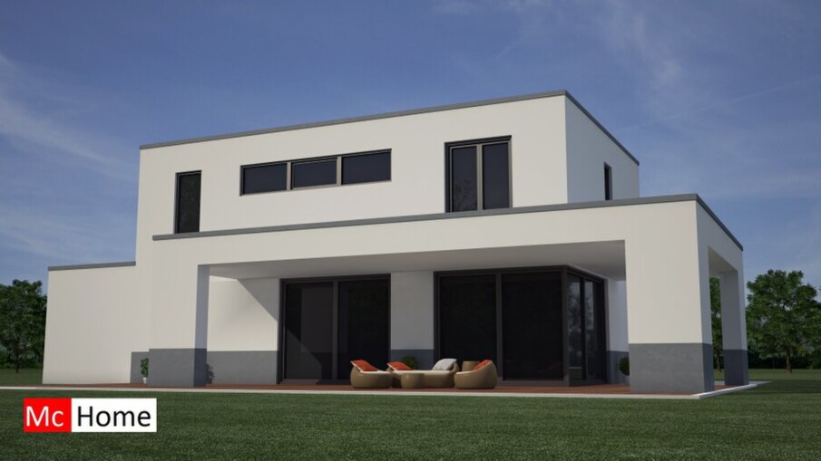 Mc-home.nl M24 moderne villa bouwen passieve bouw aardbevingbestendig staalframebouw