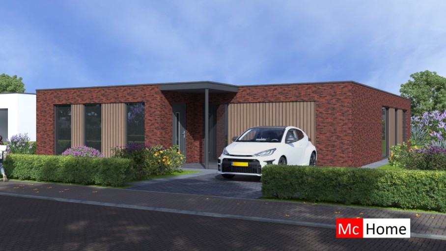 McHome B 196 bungalow met plat dak en terrasoverkapping 