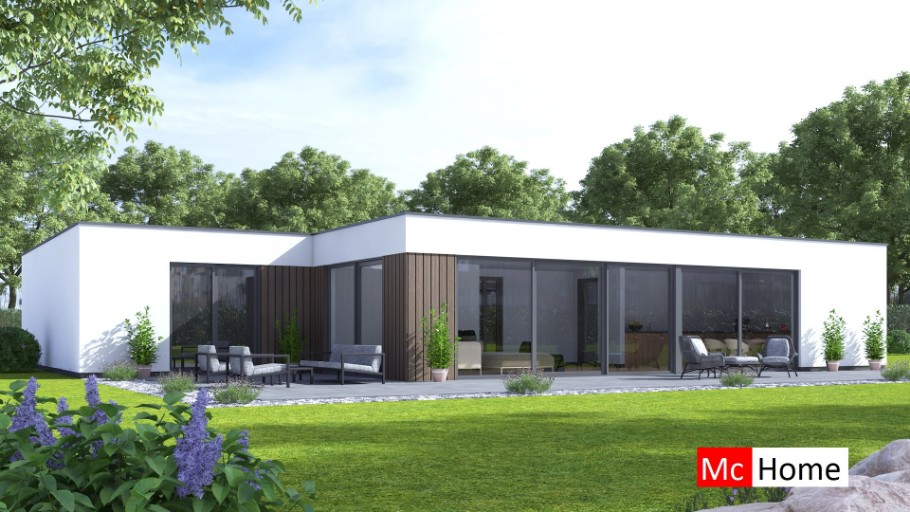 McHome B169 levensloopbestendige woningen met plat dak van staalframebouw Nederland