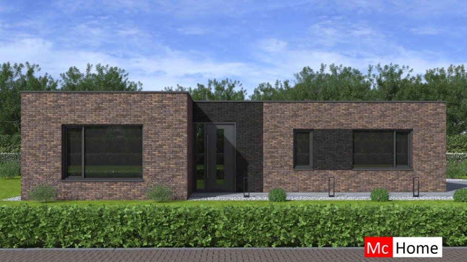 McHome B180 bungalow plat dak levensloopbestendig energieneutraal onderhoudsarm McHome B180 bungalow plat dak levensloopbestendig energieneutraal onderhoudsarm