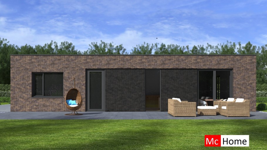 McHome B180 bungalow plat dak levensloopbestendig energieneutraal onderhoudsarm McHome B180 bungalow plat dak levensloopbestendig energieneutraal onderhoudsarm