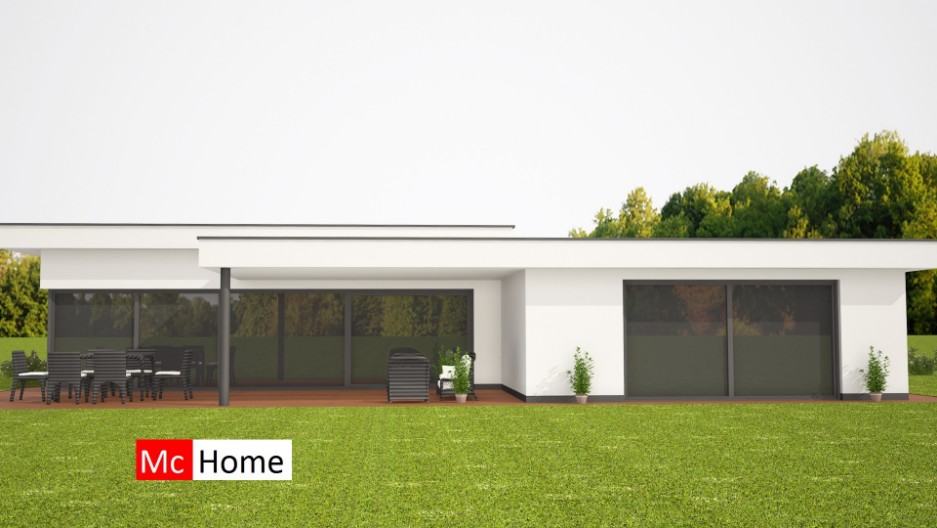 McHome B98 moderne levensloopbestendige bungalow energieneutraal warmtepomp hoge plafonds