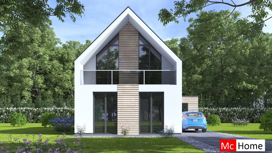 McHome K 122 schuurwoning ontwerp en plattegrond staalframebouw Nederland