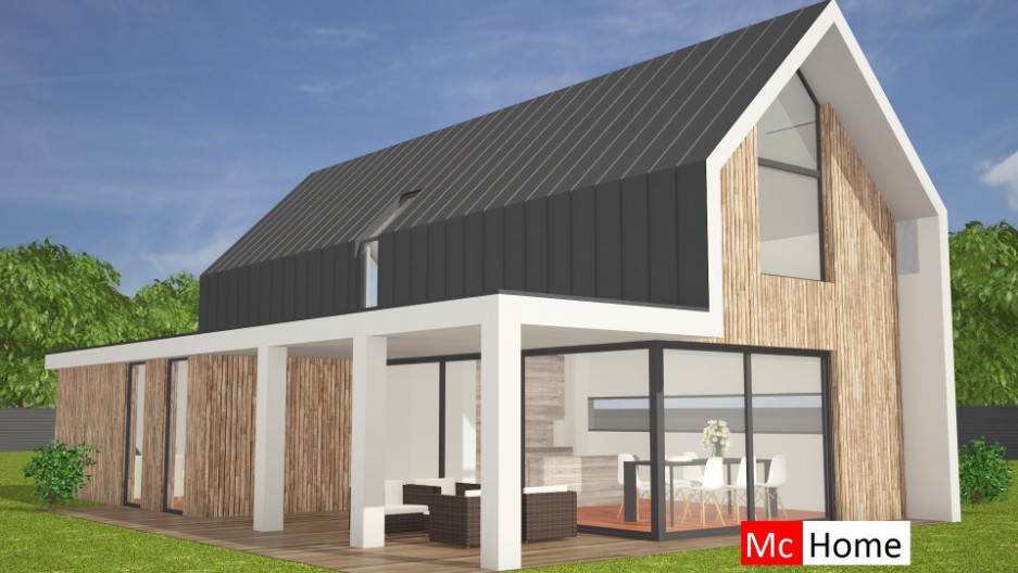 McHome K103 moderne schuurwoning energieneutraal staalframebouw