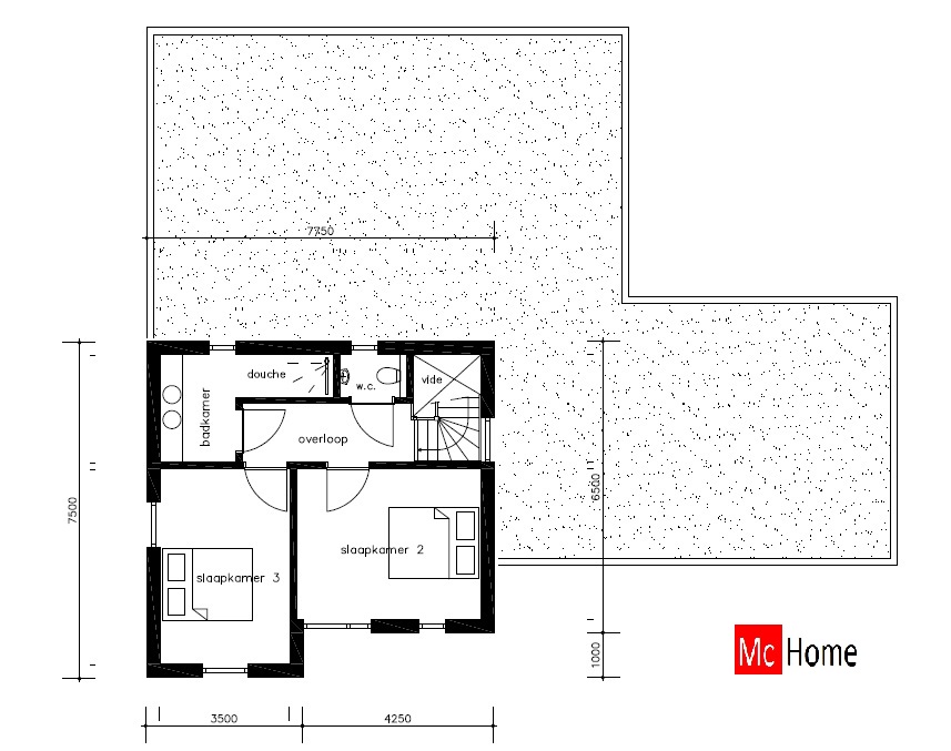 McHome M391 energieneutrale levensloopbestendige woning met garage ATLANTA MBS staalframe