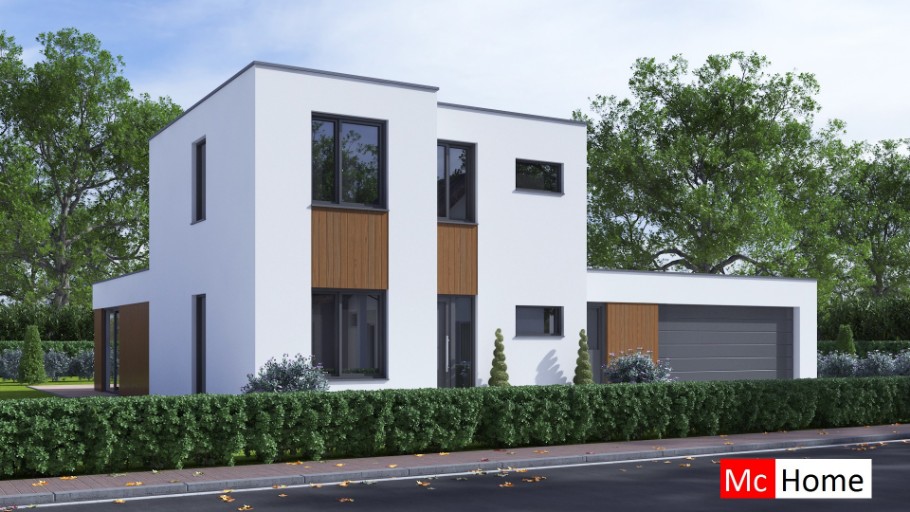 McHome M391 energieneutrale levensloopbestendige woning met garage staalframebouw