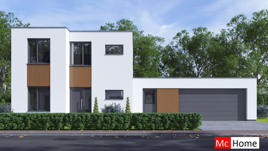 McHome M391 energieneutrale levensloopbestendige woning met garage staalframebouw