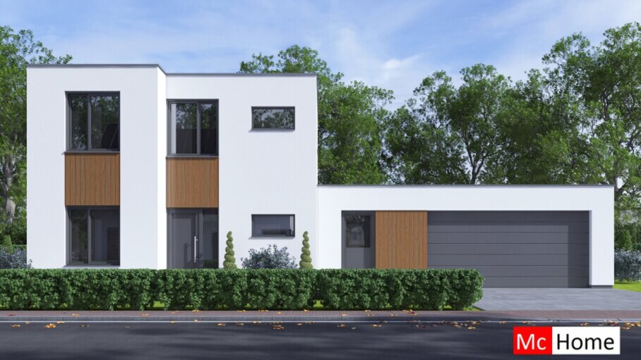 McHome M391 energieneutrale levensloopbestendige woning met garage staalframebouw