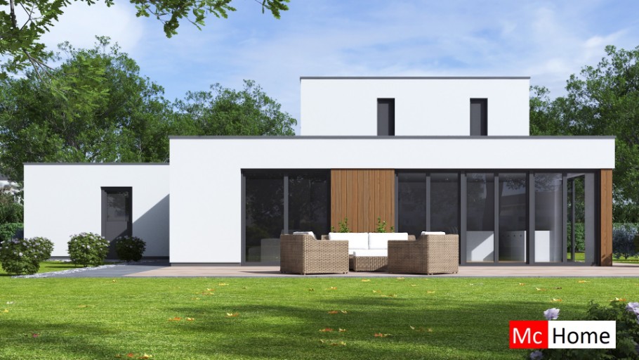 McHome M391 energieneutrale levensloopbestendige woning met garage staalframebouw